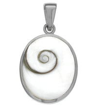 Anhänger 925 Silber rhodiniert mit Muschel weiß - Avrum