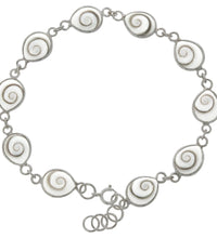 Armband 925 Silber mit Muschel weiß - Avrum