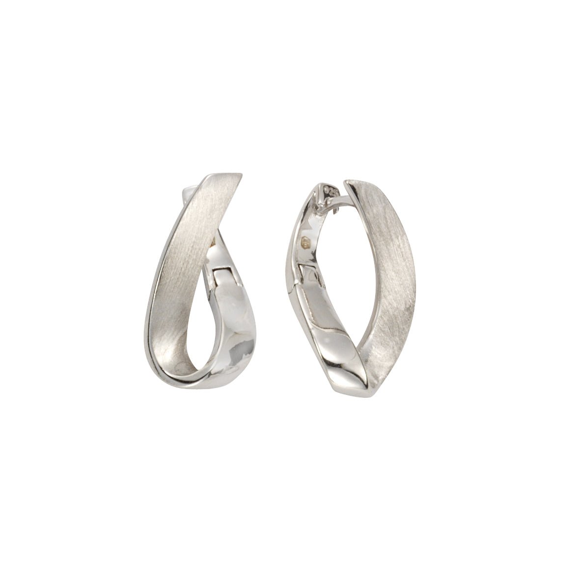 Klappcreolen 925 Silber rhodiniert - Avrum