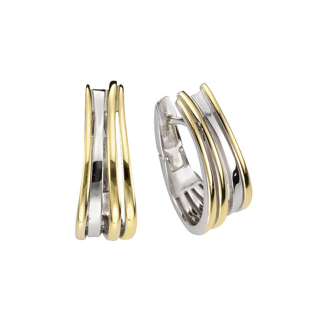 Klappcreolen 925 Silber teilvergoldet - Avrum