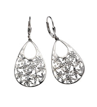 Ohrhänger 925 Silber rhodiniert Blüten - Avrum