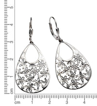 Ohrhänger 925 Silber rhodiniert Blüten - Avrum