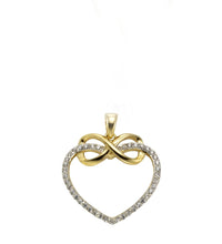 Anhänger 925 Silber rhodinert zweifarbig mit Zirkonia - Avrum