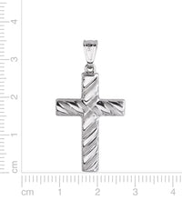 Anhänger 925 Silber rhodiniert Kreuz - Avrum