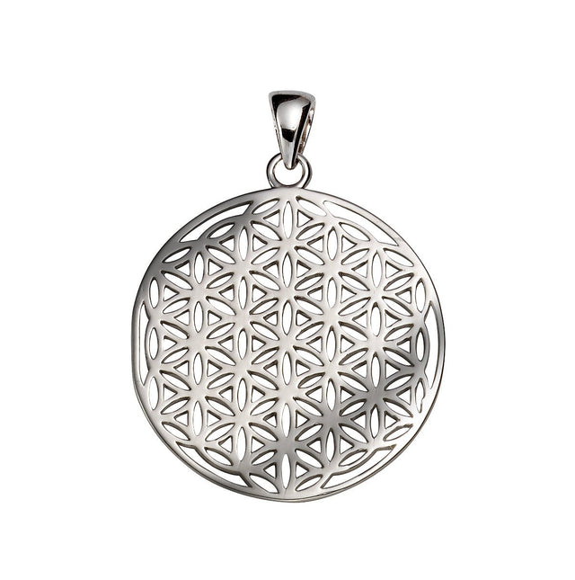 Anhänger 925 Sterling Silber rhodiniert Blume des Lebens - Avrum