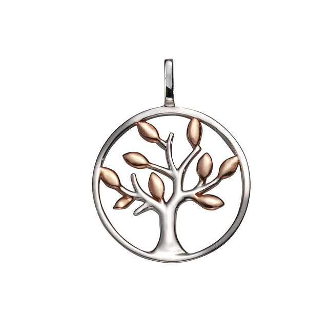 Anhänger Silber 925 zweifarbig Lebensbaum - Avrum