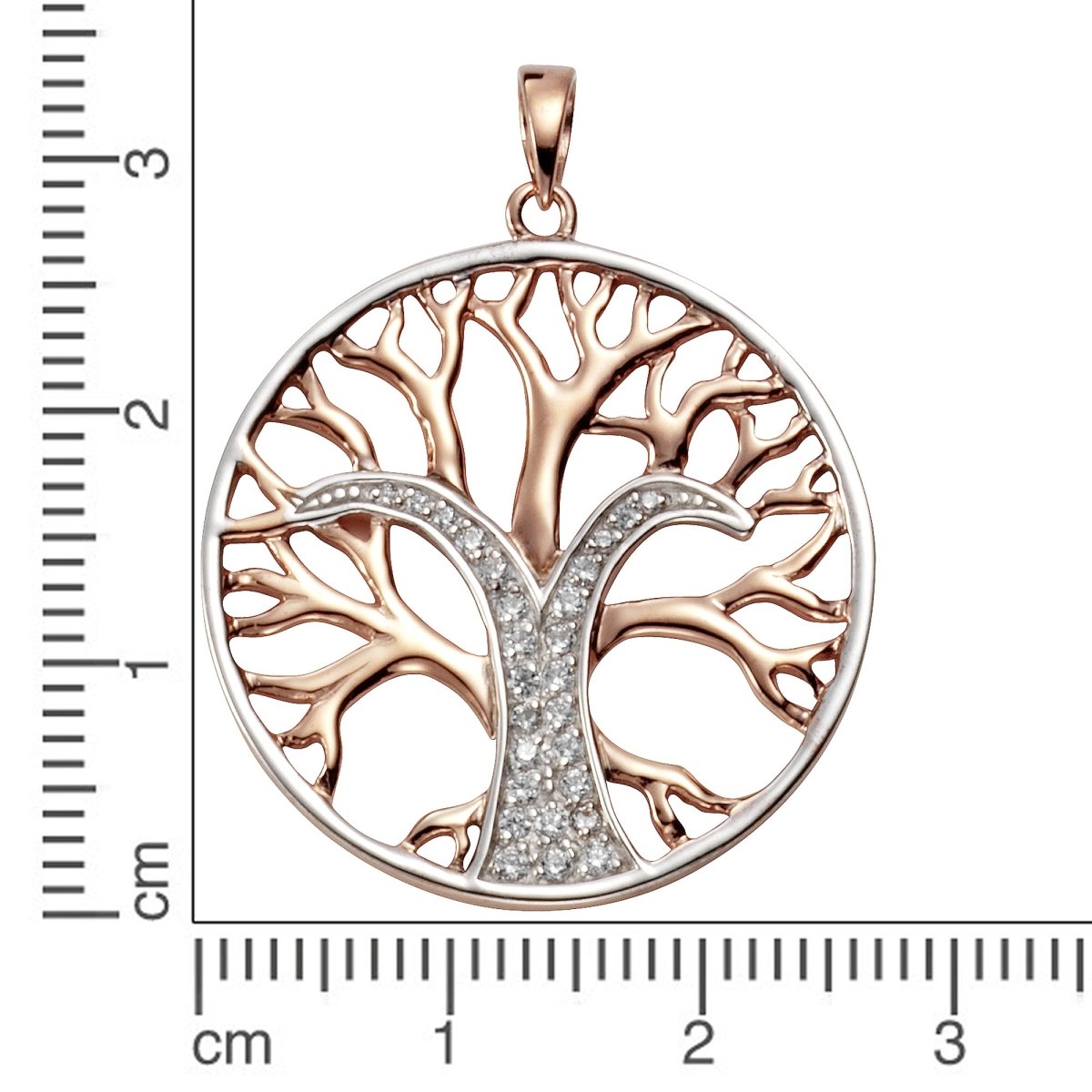 Anhänger Silber 925 zweifarbig Lebensbaum - Avrum