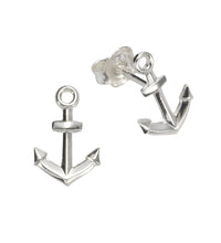 Ohrstecker 925 Silber rhodiniert Anker - Avrum