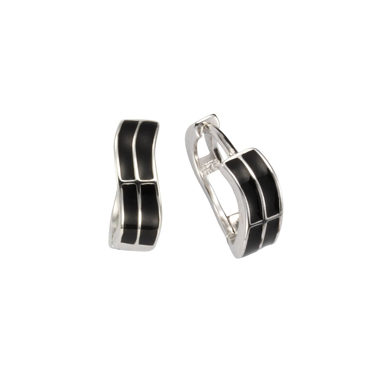 Klappcreolen 925 Sterling Silber Lack - Avrum