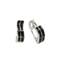 Klappcreolen 925 Sterling Silber Lack - Avrum