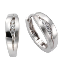 Klappcreolen 925 Silber Zirkonia - Avrum