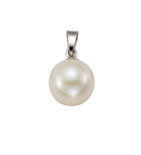 Anhänger 925 Silber rhodiniert Süßwasserzuchtperle weiß - Avrum