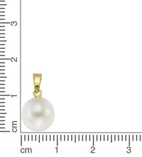 Anhänger 925 Silber rhodiniert Süßwasserzuchtperle weiß - Avrum