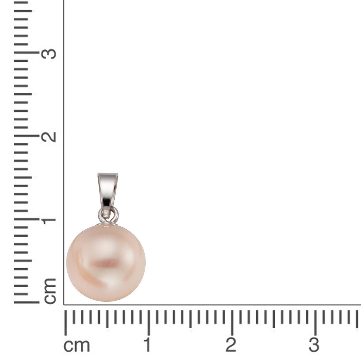 Anhänger 925 Silber rhodiniert Süßwasserzuchtperle weiß - Avrum