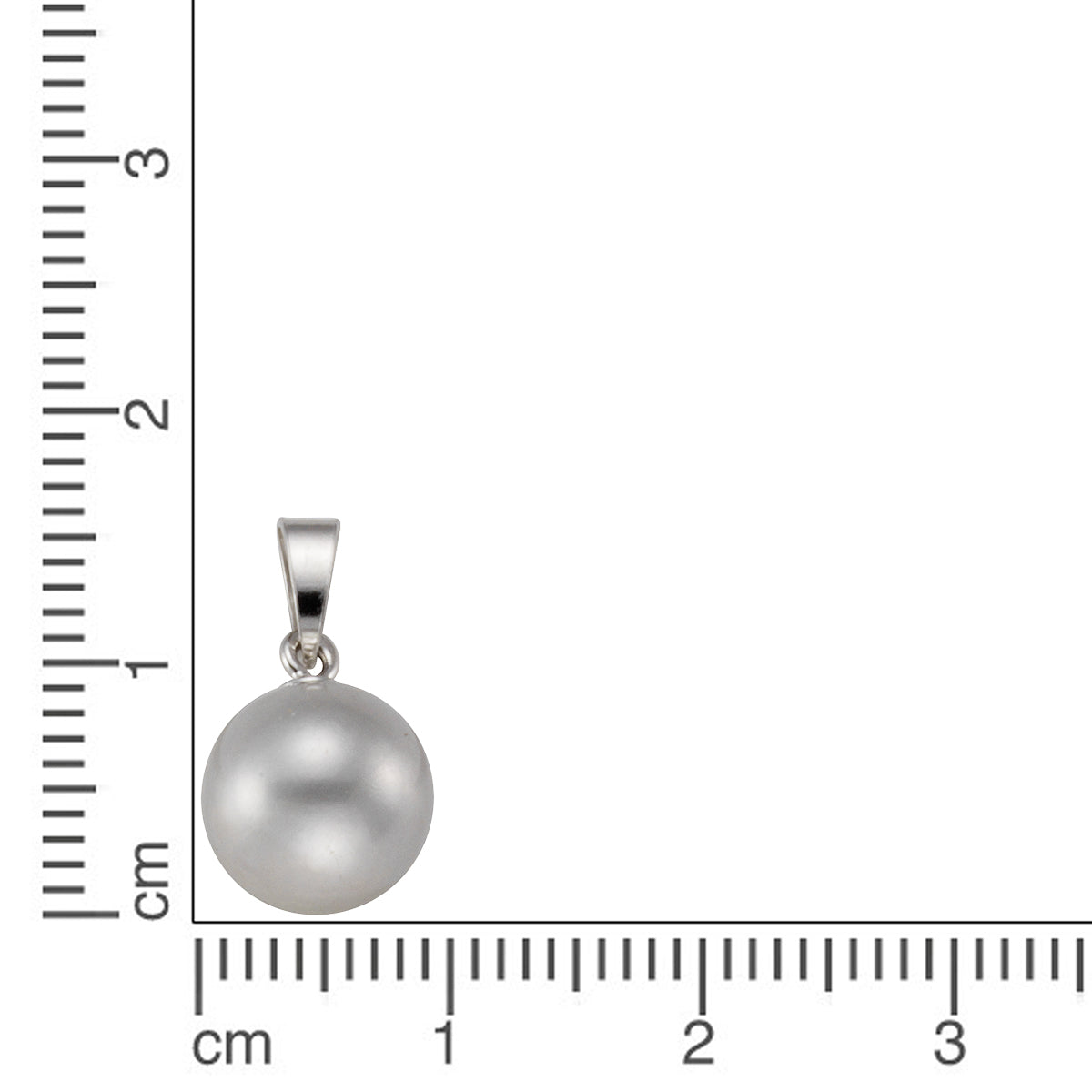 Anhänger 925 Silber rhodiniert Süßwasserzuchtperle weiß - Avrum