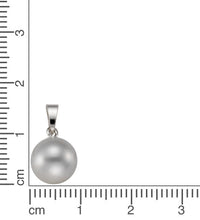 Anhänger 925 Silber rhodiniert Süßwasserzuchtperle weiß - Avrum