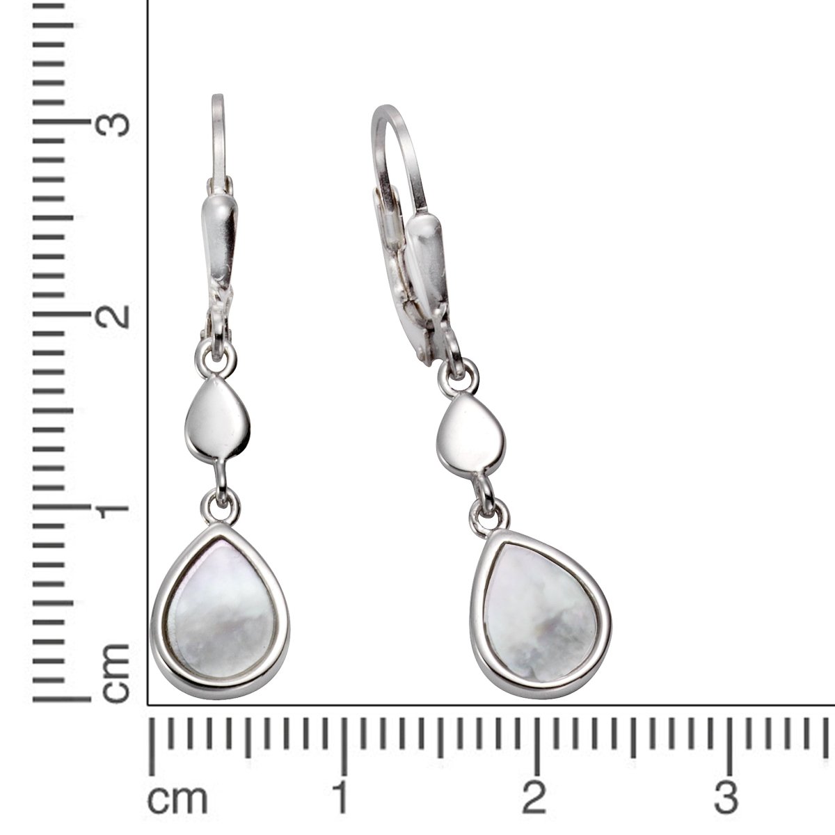 Ohrhänger 925 Silber Perlmutt Tropfen - Avrum