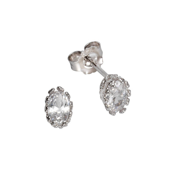 Ohrstecker Silber 925 Zirkonia weiß - Avrum