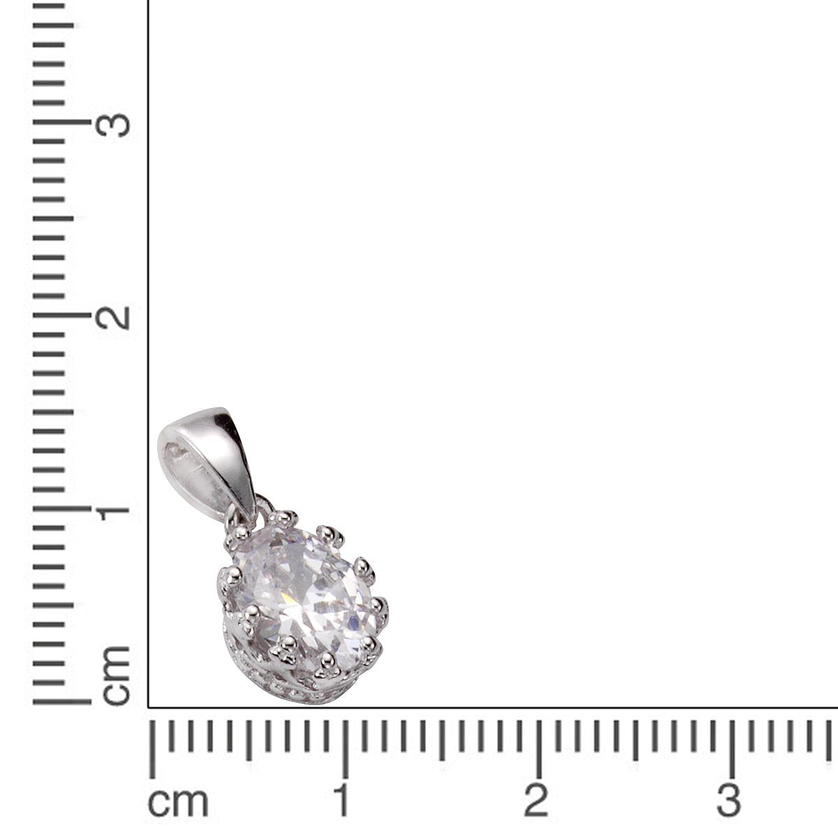 Anhänger Silber 925 rhodiniert Zirkonia - Avrum