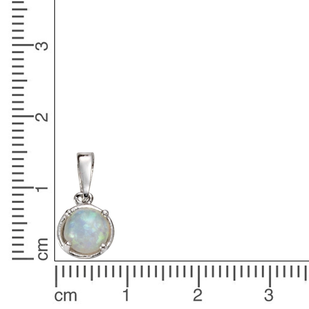 Anhänger 925 Sterling Silber synth. Opal - Avrum