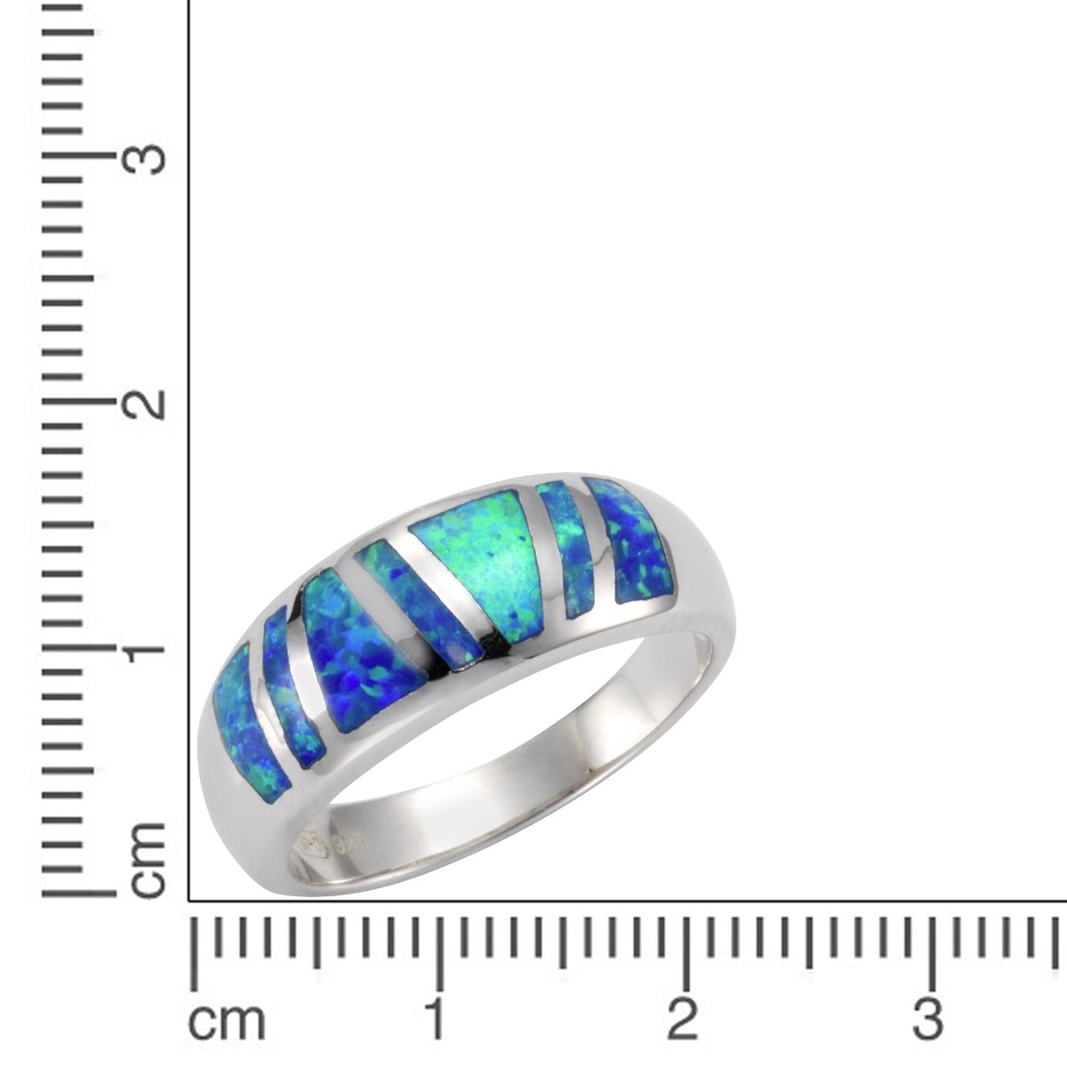 Ring 925 Sterling Silber synth. Opal - Avrum