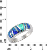 Ring 925 Sterling Silber synth. Opal - Avrum