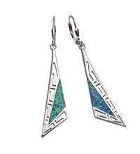 Ohrhänger 925 Sterling Silber synth. Opal - Avrum