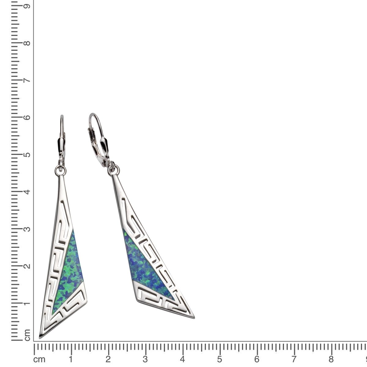 Ohrhänger 925 Sterling Silber synth. Opal - Avrum