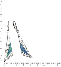 Ohrhänger 925 Sterling Silber synth. Opal - Avrum