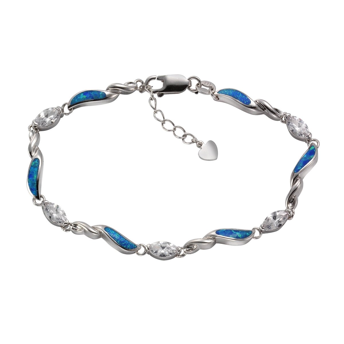 Armband 925 Sterling Silber synth. Opal Zirkonia - Avrum
