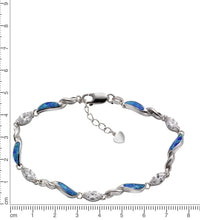 Armband 925 Sterling Silber synth. Opal Zirkonia - Avrum