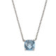Collier 925 Sterling Silber Blautopas (beh.)