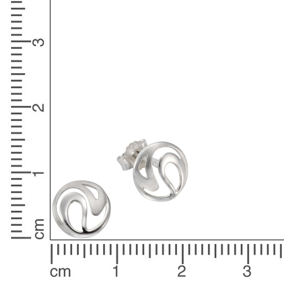 Ohrstecker 925 - / Sterling Silber rhodiniert - Avrum