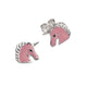 Ohrstecker 925 Sterling Silber Einhorn