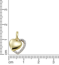 Anhänger 333 Gold zweifarbig Motiv Herz - Avrum