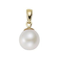 Anhänger 585 Gelbgold Süßwasserzuchtperle 7 - 7,5mm - Avrum