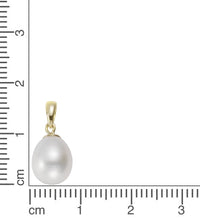 Anhänger 585 Gelbgold Süßwasserzuchtperle 8 - 8,5mm - Avrum