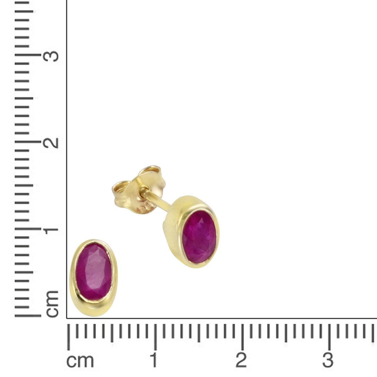 Ohrstecker 333 Gelbgold mit Amethyst - Avrum