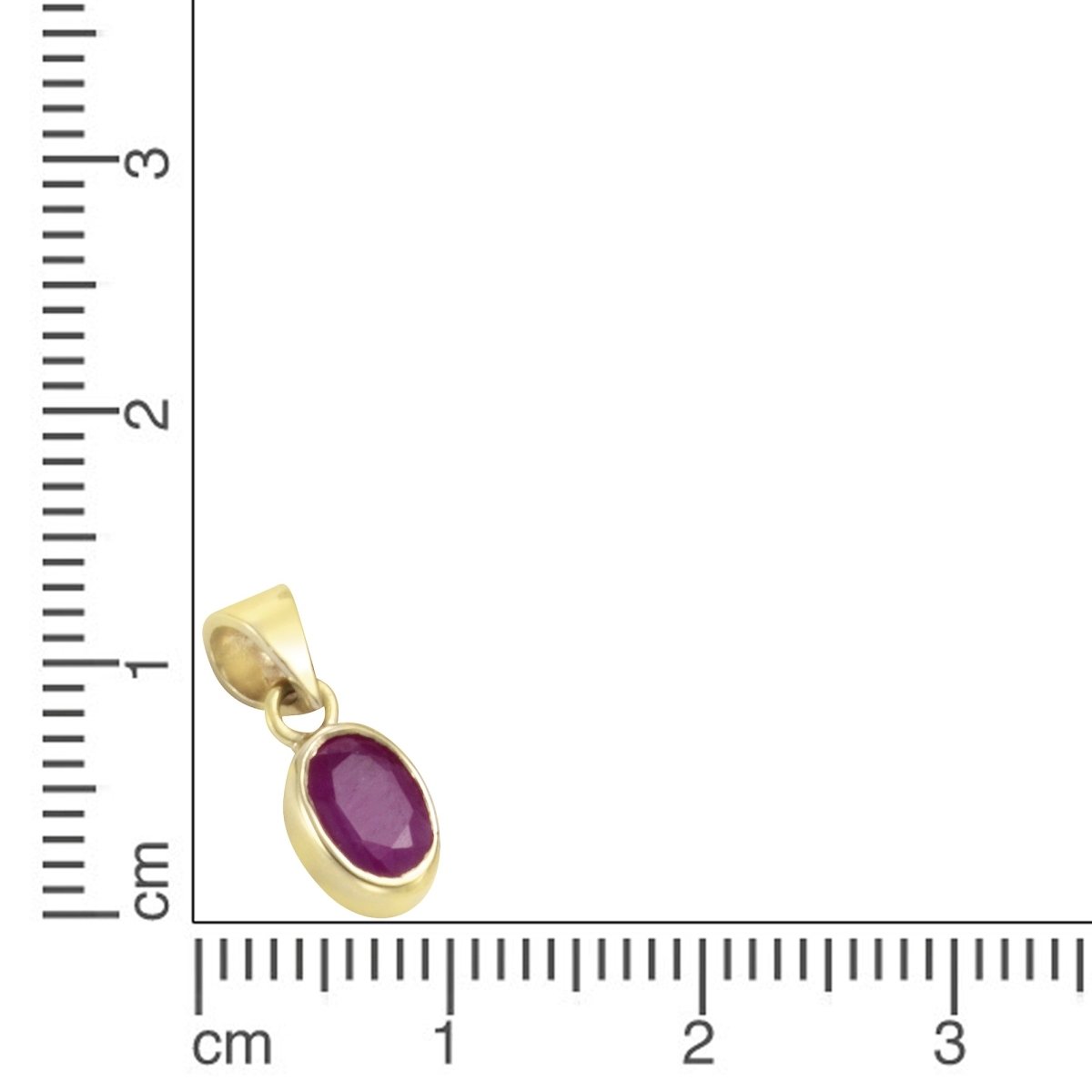 Anhänger 585 Gelbgold Rubin - Avrum