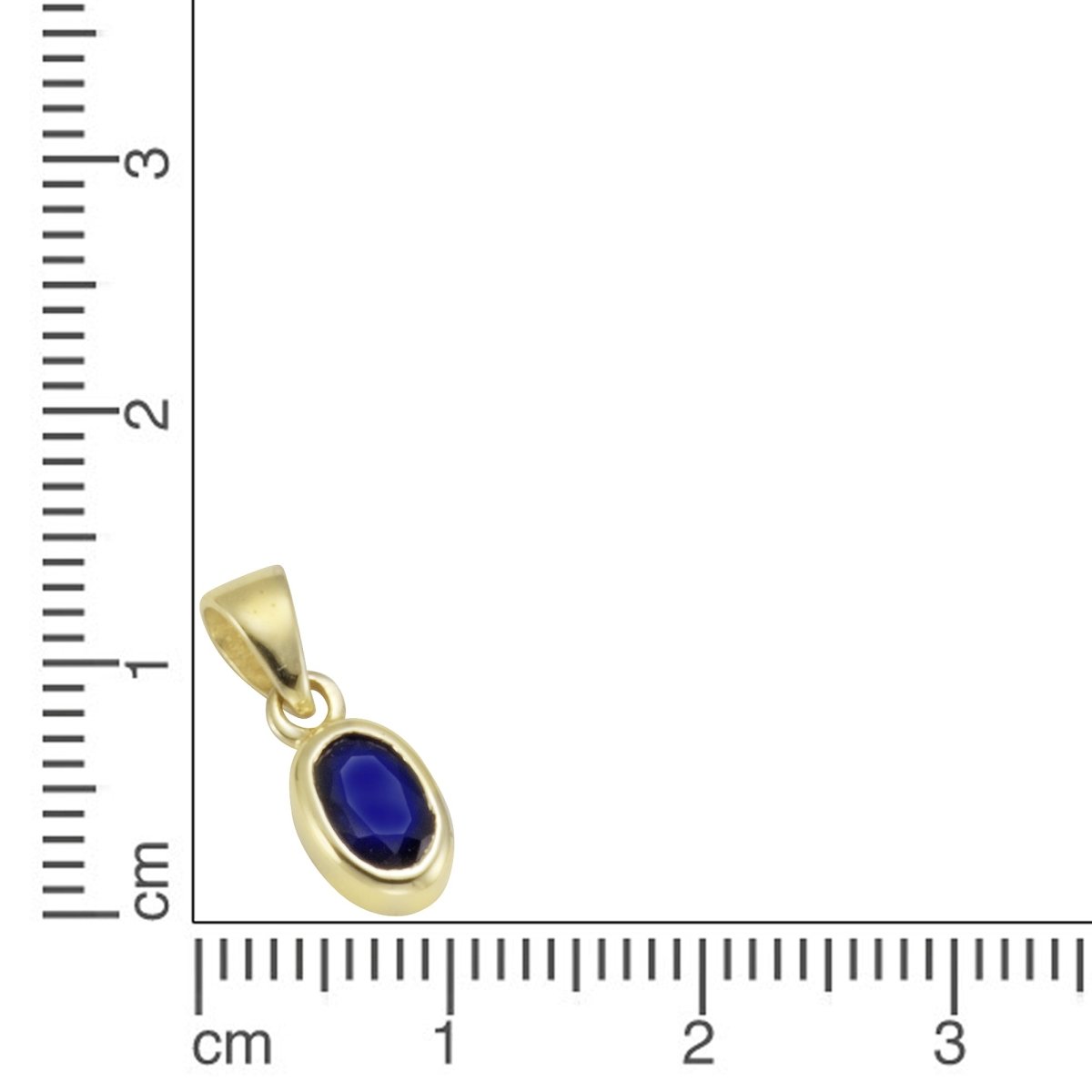 Anhänger 585 Gelbgold Saphir - Avrum
