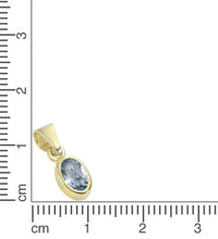 Anhänger 333 Gelbgold mit Blautopas (beh.) - Avrum