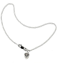 Fußkette 925 Silber mit Herz - Anhänger und Zirkonia weiß 25cm lang - Avrum