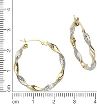 Ohrringe Gold 333 zweifarbig glanz matt - Avrum