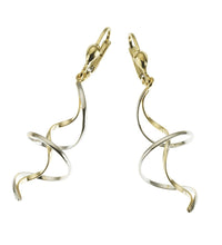 Ohrringe 333 Gold zweifarbig Spirale - Avrum