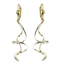 Ohrringe 333 Gold zweifarbig Spirale - Avrum
