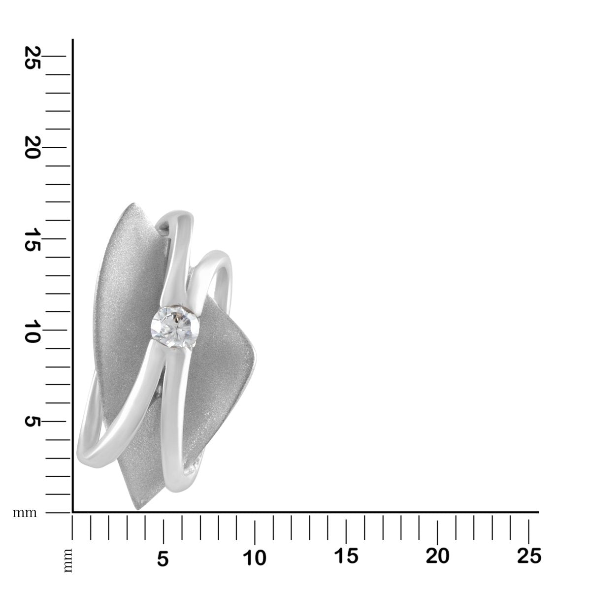 Anhänger Silber 925 rhodiniert Zirkonia - Avrum