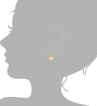 Ohrstecker 925 Silber vergoldet Perlmutt Zirkonia - Avrum