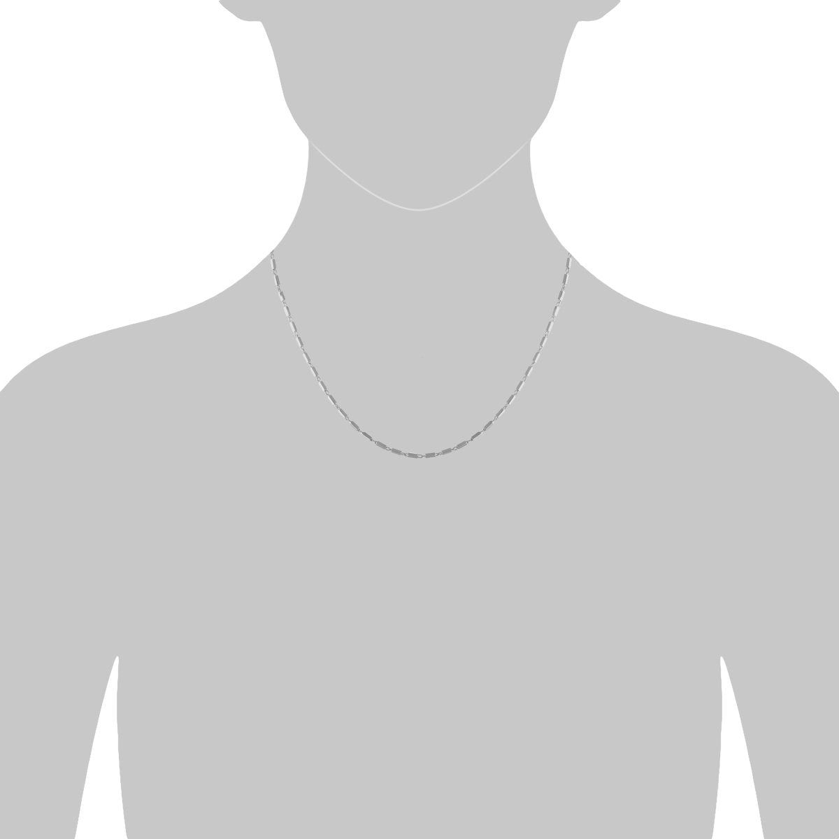 Collier 925 Sterling Silber rhodiniert - Avrum