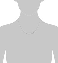 Collier 925 Sterling Silber rhodiniert - Avrum