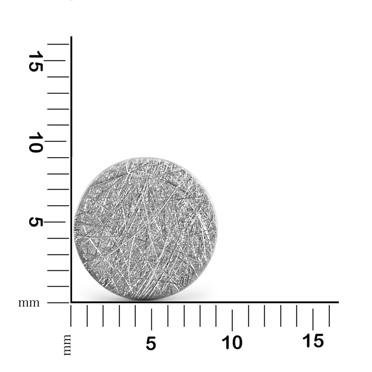 Ohrstecker 925 Silber rhodiniert eismatt - Avrum